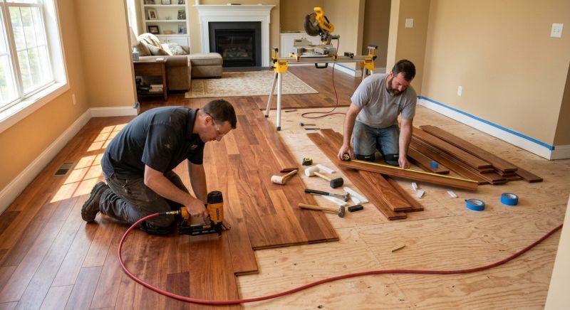 Cherry Floor Installation in Essex County, NJ