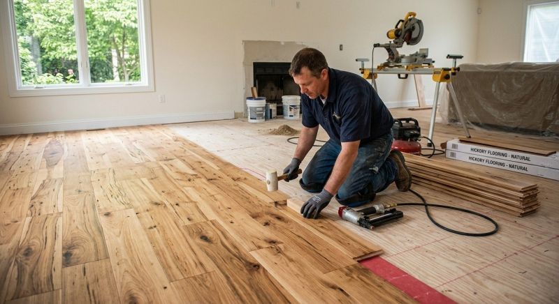 Hickory Floor Installation in Paramus, NJ