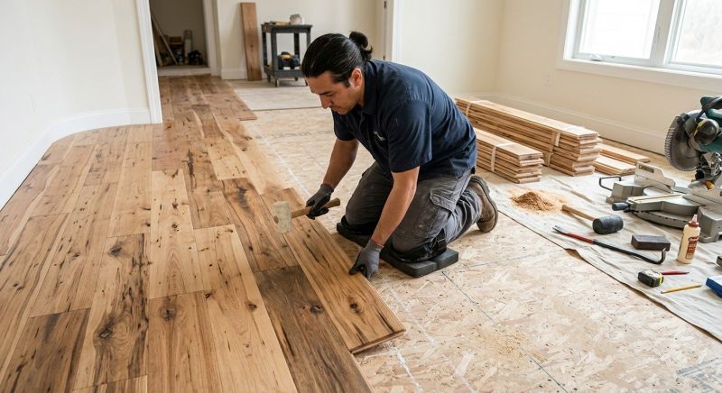 Hickory Floor Installation in Paramus, NJ