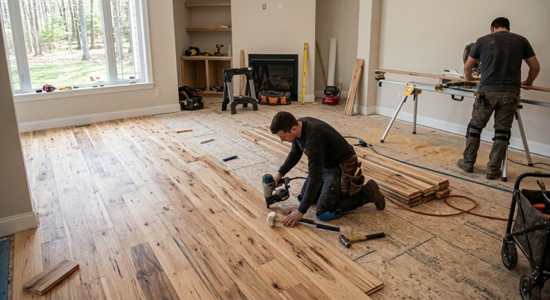 Hickory Floor Installation in Paramus, NJ