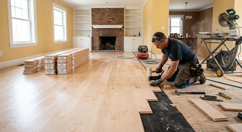 Maple Flooring Installation in Irvington, NY