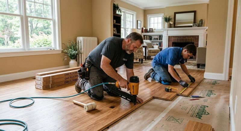 Oak Floor Installation in Queens County, NY