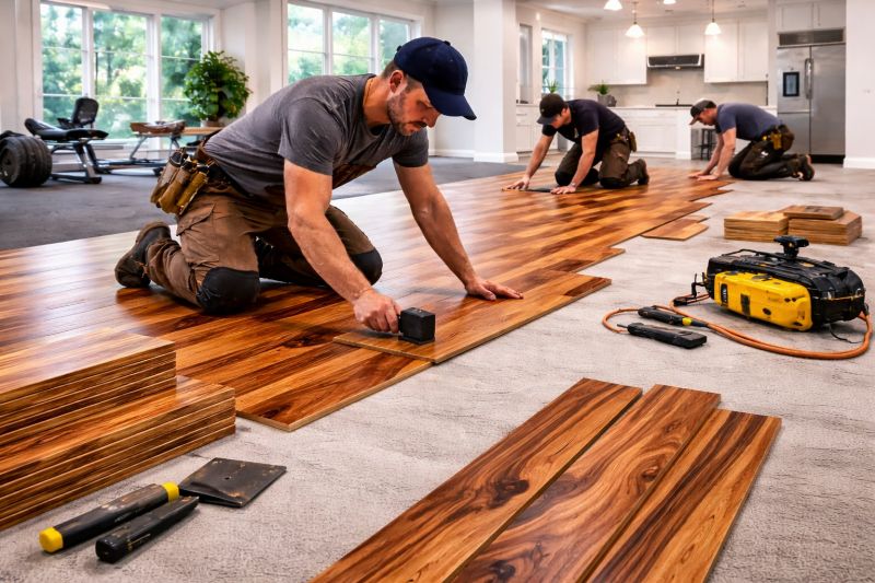 Teak Flooring Installation in Paramus, NJ
