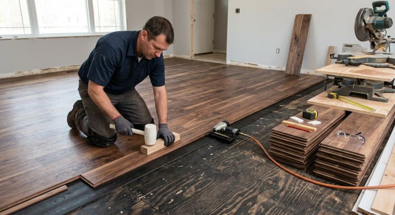 Walnut Flooring Installation in Paramus, NJ