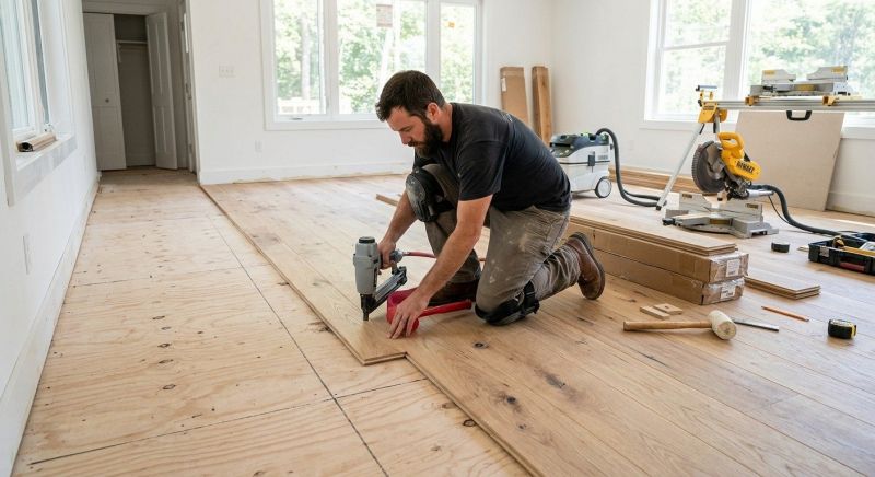 White Oak Floor Installation in Paramus, NJ