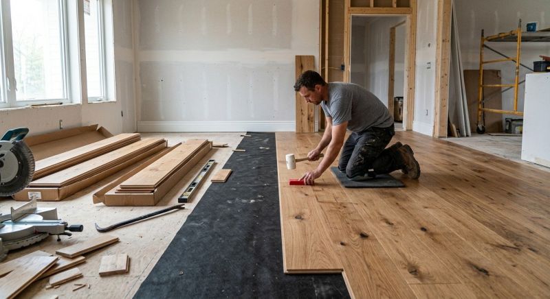 Wide Plank Floor Installation in Paramus, NJ