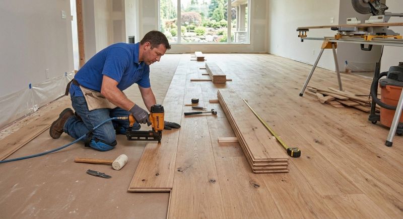 Wide Plank Floor Installation in Paramus, NJ
